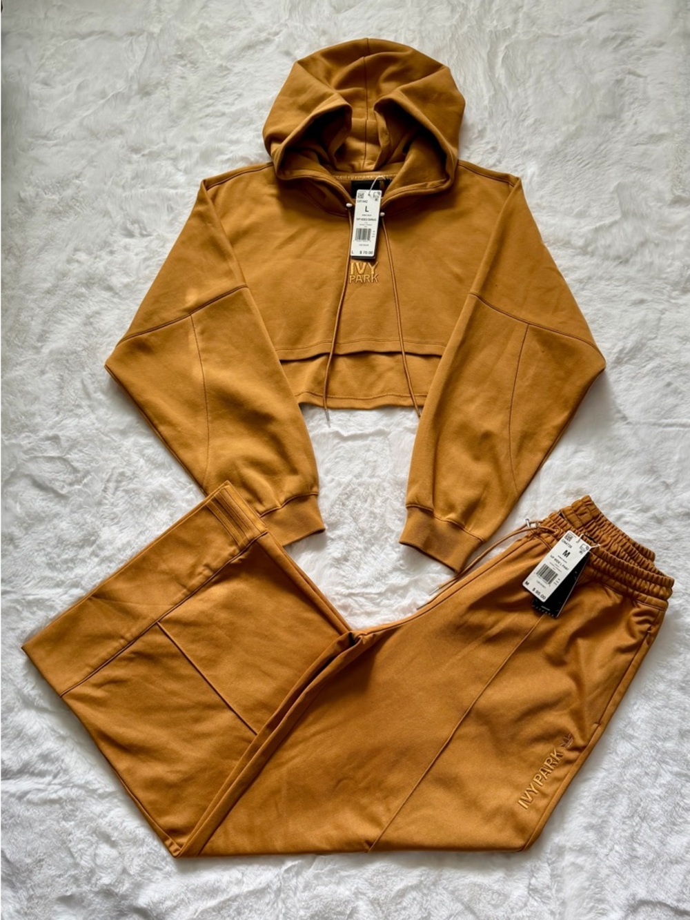 NWT Adidas x Ivy Park Hooded Shrug & Wide-Leg Pants | Mesa